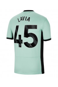 Chelsea Romeo Lavia #45 Jalkapallovaatteet Kolmaspaita 2023-24 Lyhythihainen